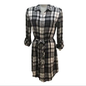 Banana Republic Plaid Shirt Dress
